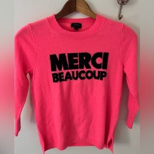 J.Crew Merci Beaucoup Cashmere Crewneck
